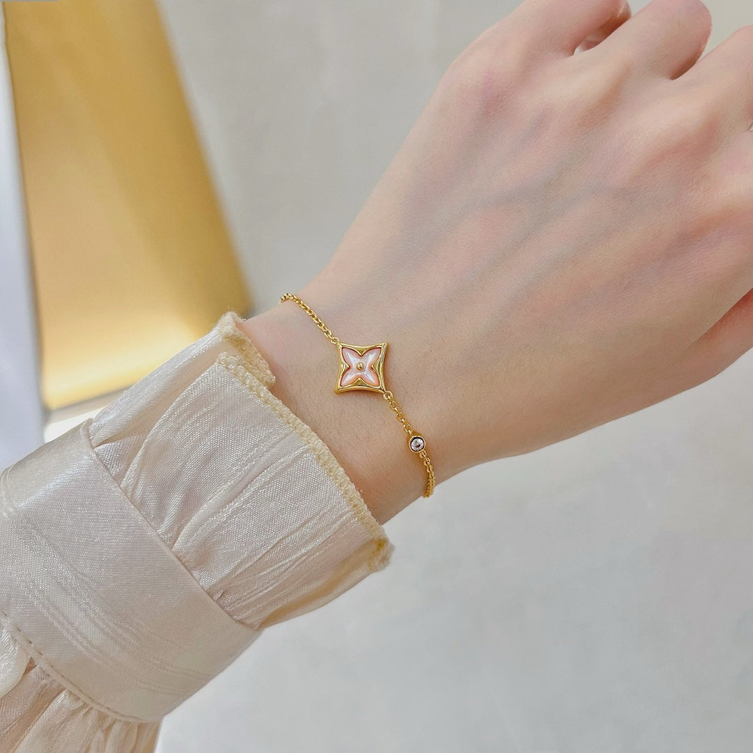 ¡®Star¡¯STAR 1 DIAMOND PINK GOLD BRACELET