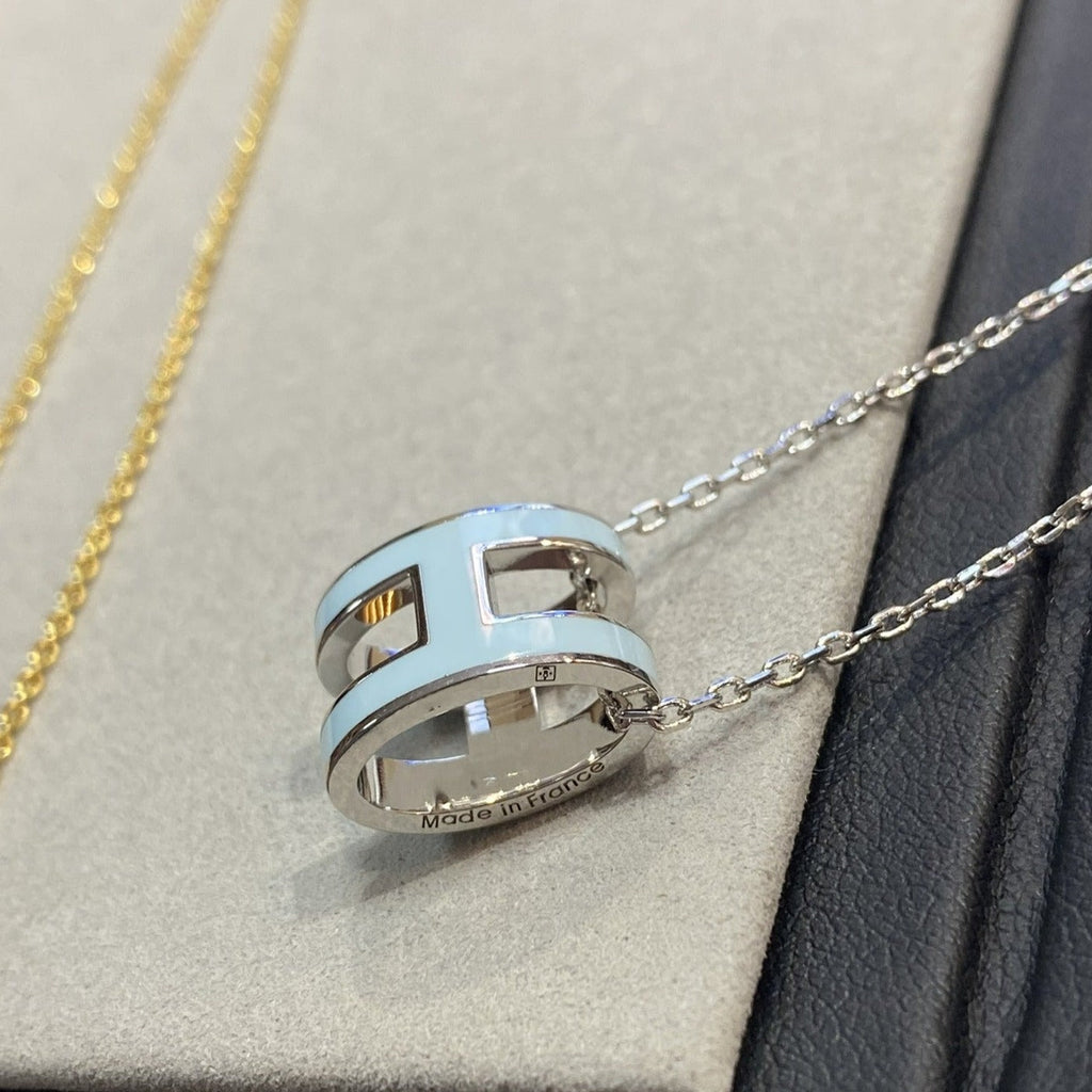 ¡®Star¡¯POP H LIGHT BLUE NECKLACE
