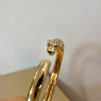 ¡®Star¡¯PANTHERE GOLD DIAMOND OPEN BRACELET