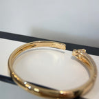 ¡®Star¡¯PANTHERE GOLD DIAMOND OPEN BRACELET