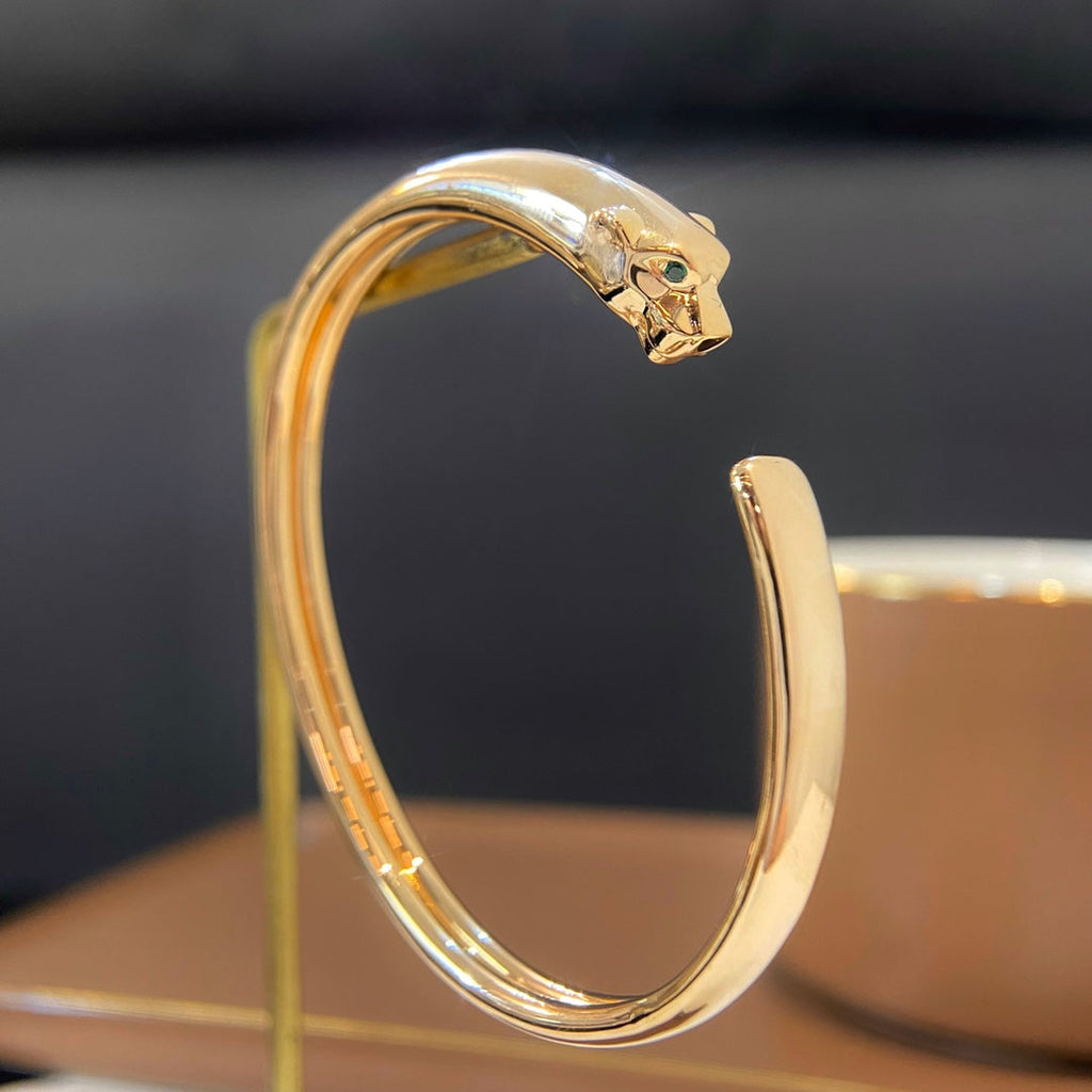 ¡®Star¡¯PANTHERE GOLD OPEN BRACELET