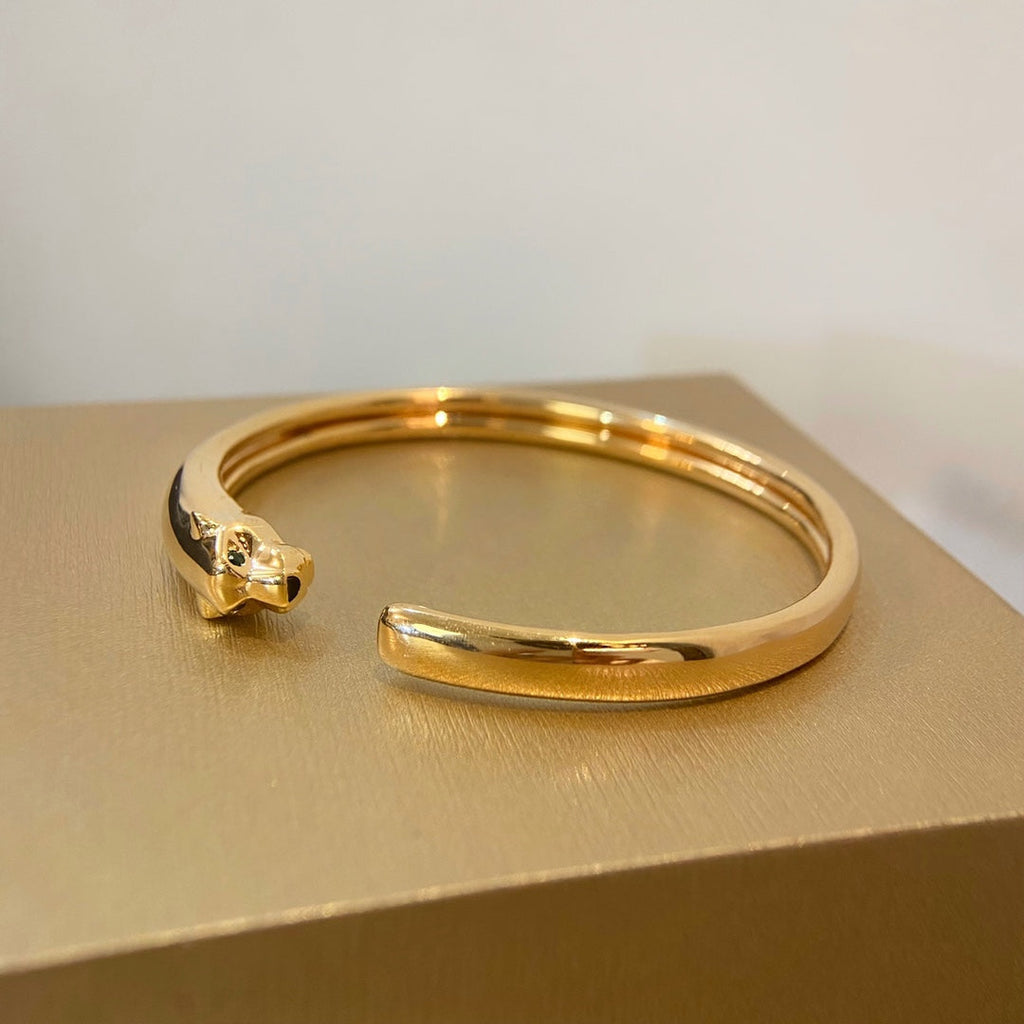 ¡®Star¡¯PANTHERE GOLD OPEN BRACELET