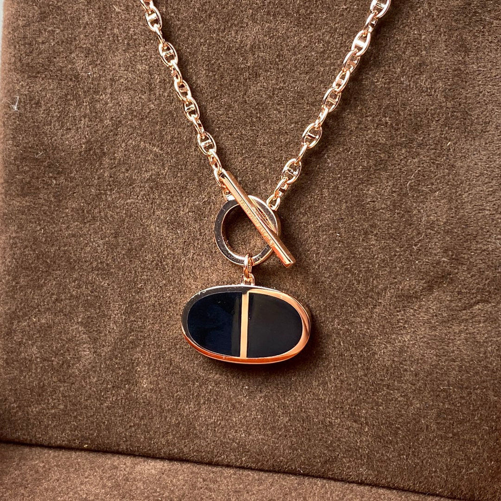 ¡®Star¡¯CHAINE VERSO BLACK CERAMIC NECKLACE