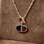 ¡®Star¡¯CHAINE VERSO BLACK CERAMIC NECKLACE