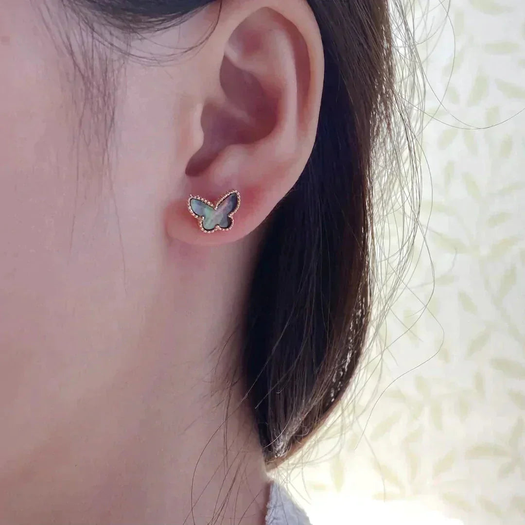 ¡®Star¡¯BUTTERFLY DARK MOP  EARRINGS