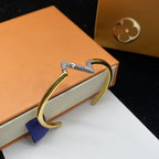 ¡®Star¡¯VOLTE UPSITE DOWN DIAMOND GOLD OPEN BRACELET