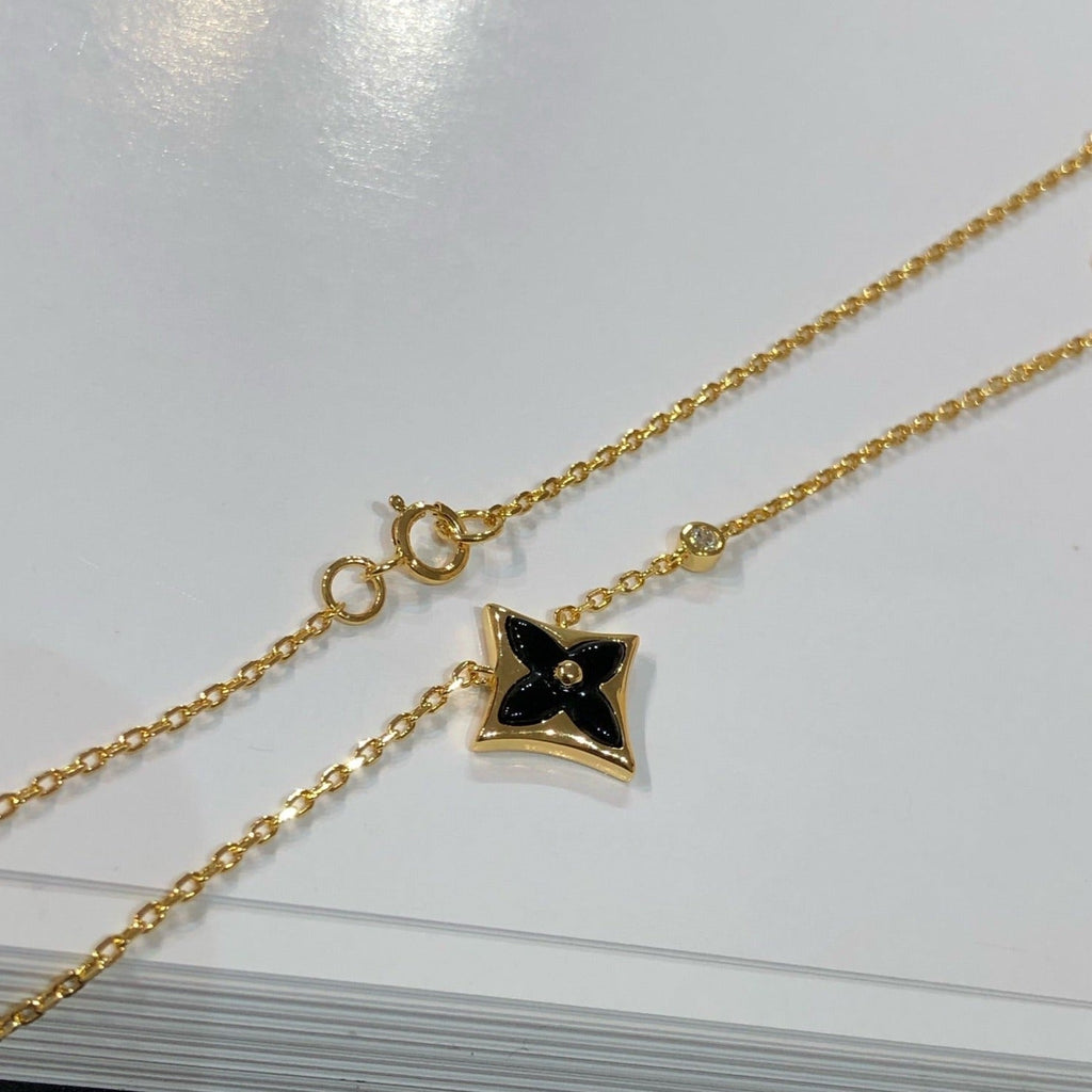 ¡®Star¡¯STAR BLACK MOP NECKLACE