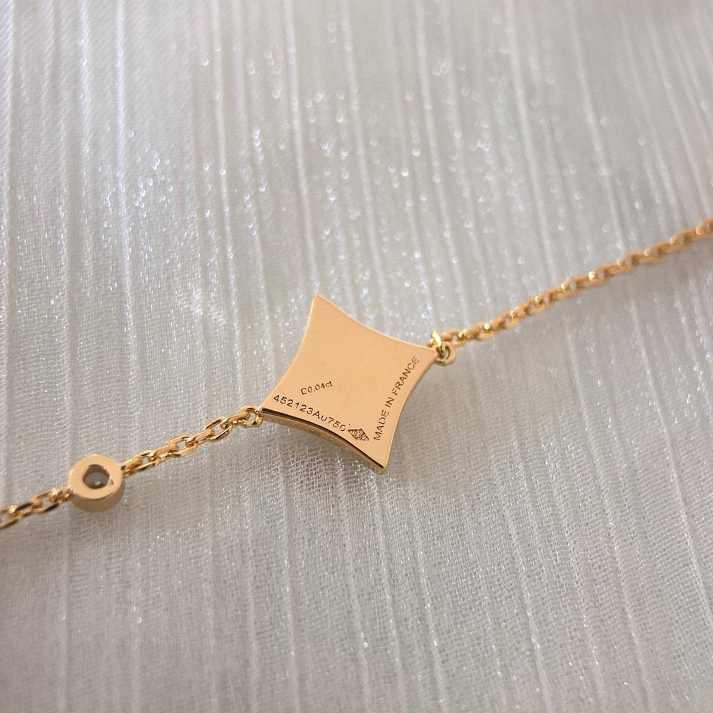 ¡®Star¡¯COLOR STAR CARNELIAN PINK GOLD DIAMOND BRACELET