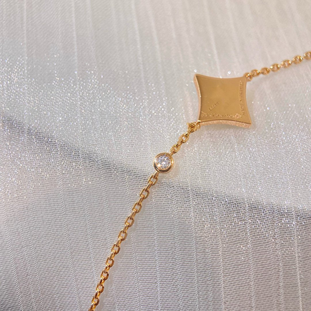 ¡®Star¡¯COLOR STAR CARNELIAN PINK GOLD DIAMOND BRACELET