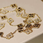 ¡®Star¡¯CLOVER 20 MOTIFS LASER DIAMOND NECKLACE