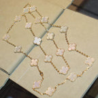 ¡®Star¡¯CLOVER 20 MOTIFS WHITE MOP NECKLACE