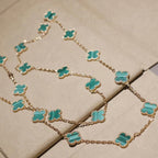 ¡®Star¡¯CLOVER 20 MOTIFS MALACHITE GOLD