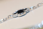 ¡®Star¡¯CLOVER 20 MOTIFS ONYX DIAMOND SILVER