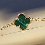 ¡®Star¡¯CLOVER 20 MOTIFS MALACHITE DIAMOND NECKLACE