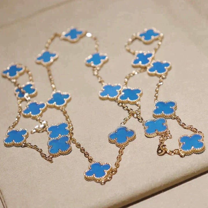 ¡®Star¡¯CLOVER 20 MOTIFS TURQUOISE GOLD