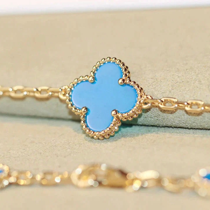 ¡®Star¡¯CLOVER 20 MOTIFS TURQUOISE GOLD