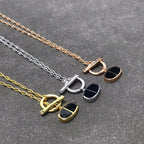 ¡®Star¡¯CHAINE VERSO BLACK CERAMIC  NECKLACE