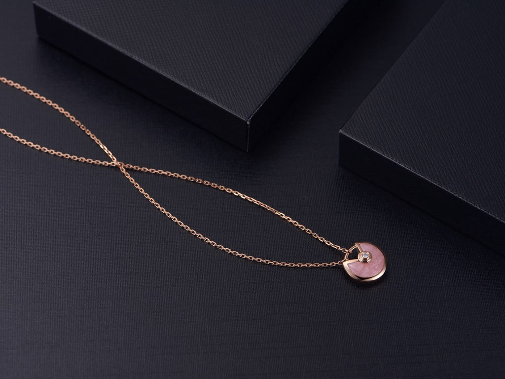 ¡®Star¡¯AMULETTE ROSE GOLD PINK MOP NECKLACE