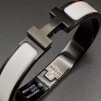¡®Star¡¯H BRACELET 12MM BLACK WHITE CERAMIC