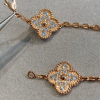 [Star] New  CLOVER 5 MOTIF FULL DIAMOND BRACELET COLLECTION