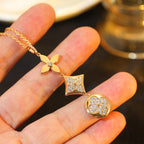 ¡®Star¡¯STAR AND SUN DIAMOND PINK GOLD NECKLACE