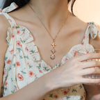 ¡®Star¡¯STAR AND SUN DIAMOND PINK GOLD NECKLACE