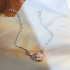 ¡®Star¡¯SUN MOTIF PINK MOP SILVER BRACELET