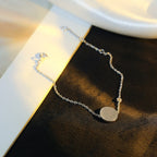 ¡®Star¡¯SUN MOTIF PINK MOP SILVER BRACELET