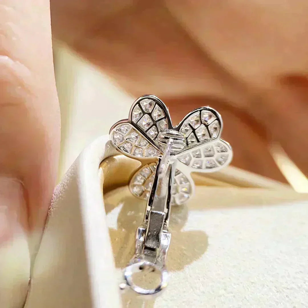 ¡®Star¡¯CLOVER COMOS DIAMOND EARRINGS SILVER
