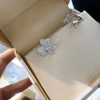 ¡®Star¡¯CLOVER COMOS DIAMOND EARRINGS SILVER