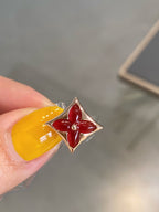 ¡®Star¡¯STAR AND SUN PINK GOLD CARNELIAN STUD EARRINGS