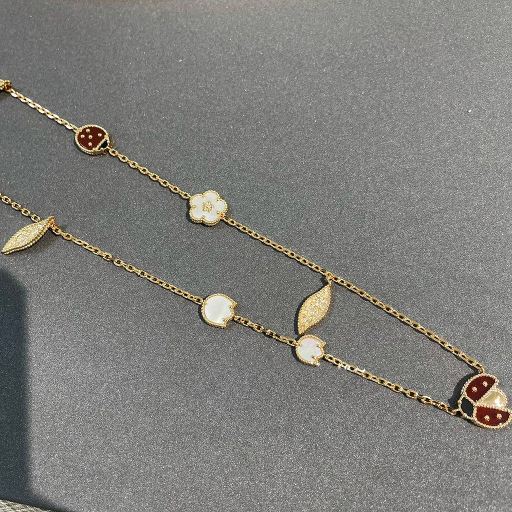 ¡®Star¡¯LUCKY SPRING 15 MOTIFS GOLD NECKLACE