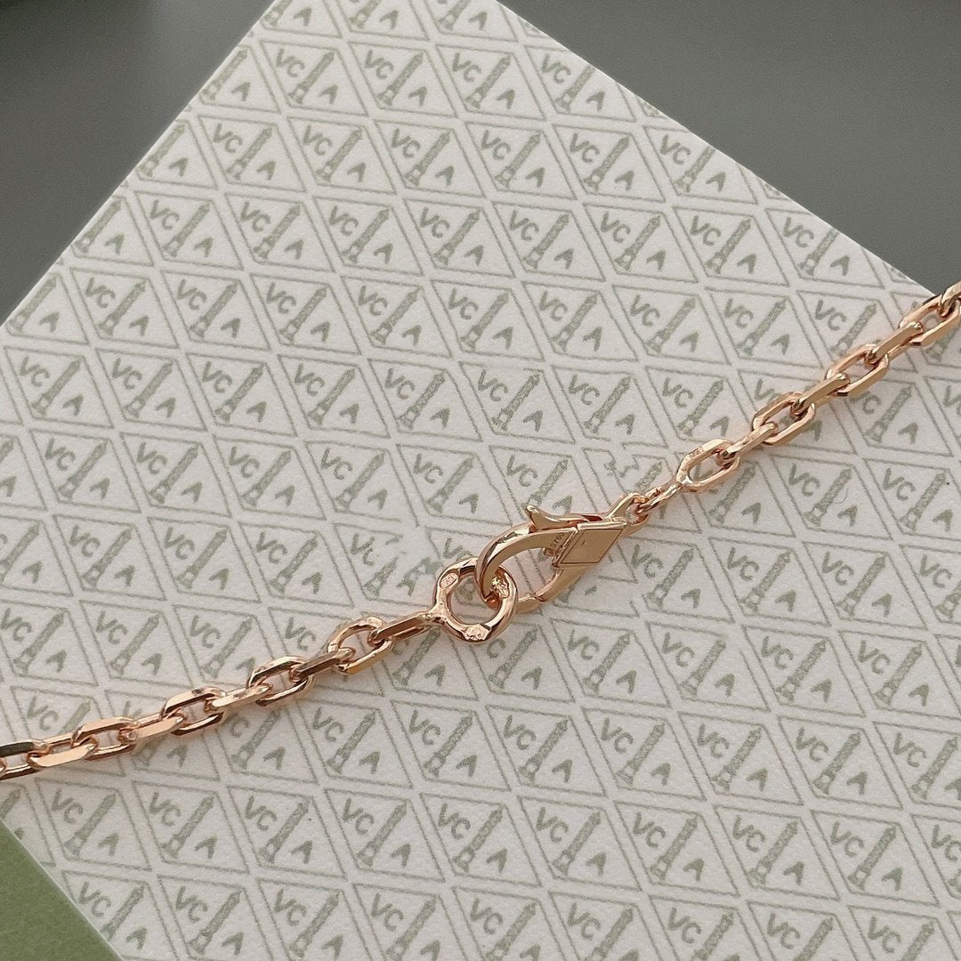 ¡®Star¡¯LUCKY SPRING 15 MOTIFS ROSE GOLD NECKLACE