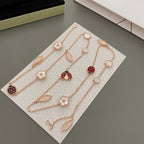 ¡®Star¡¯LUCKY SPRING 15 MOTIFS ROSE GOLD NECKLACE