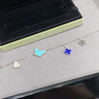 ¡®Star¡¯LUCKY SPRING SILVER BRACELET 4 MOTIF