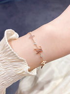 ¡®Star¡¯STAR AND SUN 7 MOTIFS GOLD BRACELET