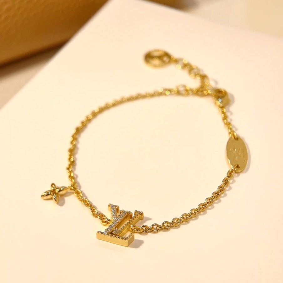 ¡®Star¡¯LOGO STAR MOTIF GOLD BRACELET