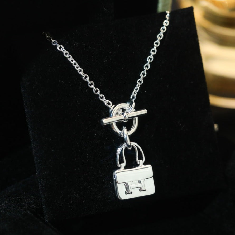 ¡®Star¡¯POP H PEDANT SILVER NECKLACE