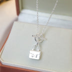 ¡®Star¡¯POP H PEDANT SILVER NECKLACE