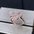 ¡®Star¡¯BUTTERFLY PINK GOLD DIAMOND RING