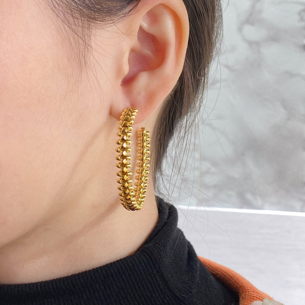 ¡®Star¡¯CLASH LARGE HOOP EARRINGS