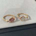¡®Star¡¯SUN 1 DIAMOND PINK MOP RING