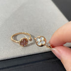 ¡®Star¡¯SUN 1 DIAMOND PINK MOP RING