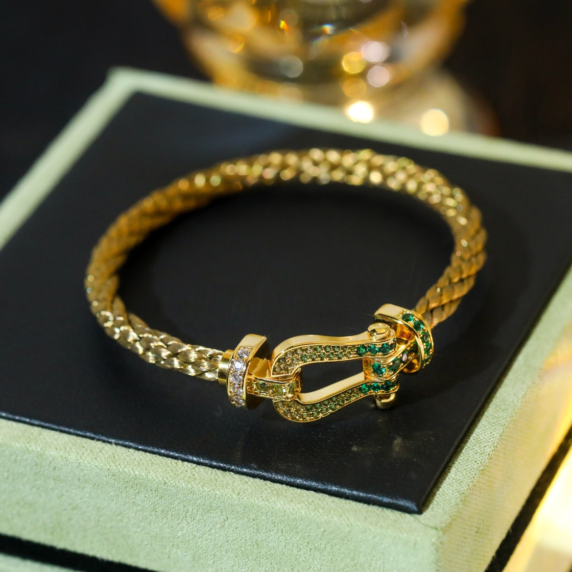 ¡®Star¡¯FORCE 10 GOLD GREEN DIAMOND PAVED