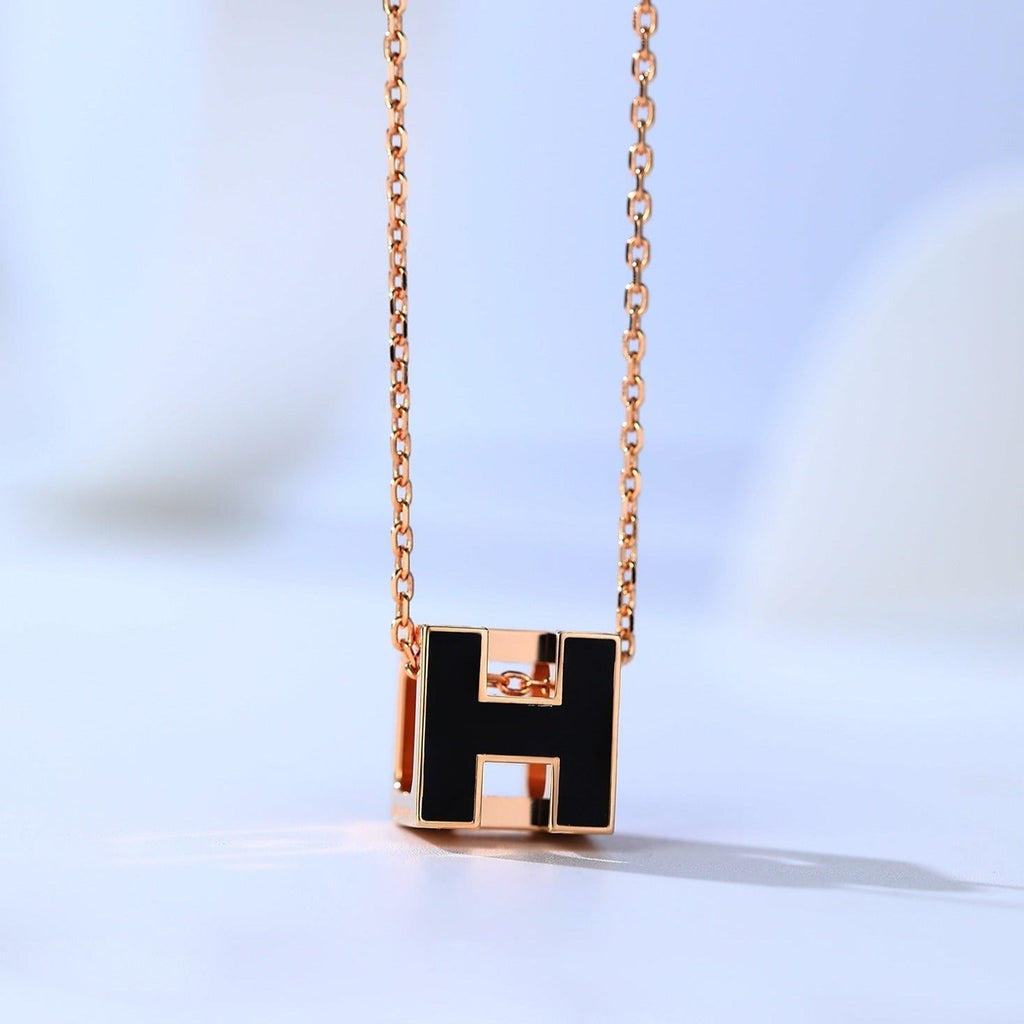 ¡®Star¡¯H CAGE PINK GOLD NECKLACE
