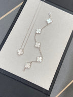 [Star]New CLOVER WHITE PEARL MOP 5 MOTIF BRACELET COLLECTION