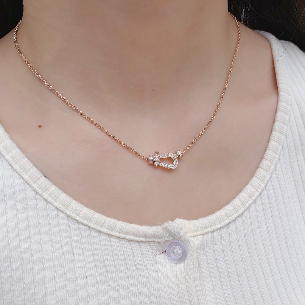 ¡®Star¡¯FORCE 10 PINK GOLD DIAMOND NECKLACE