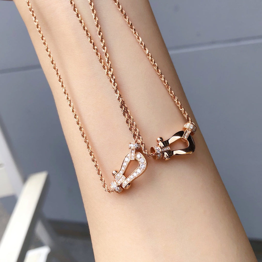 ¡®Star¡¯FORCE 10 PINK GOLD DIAMOND NECKLACE