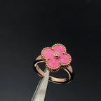 ¡®Star¡¯CLOVER RHODONITE ROSE GOLD RING