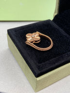 ¡®Star¡¯CLOVER RIVERSIBLE ROSE GOLD RING